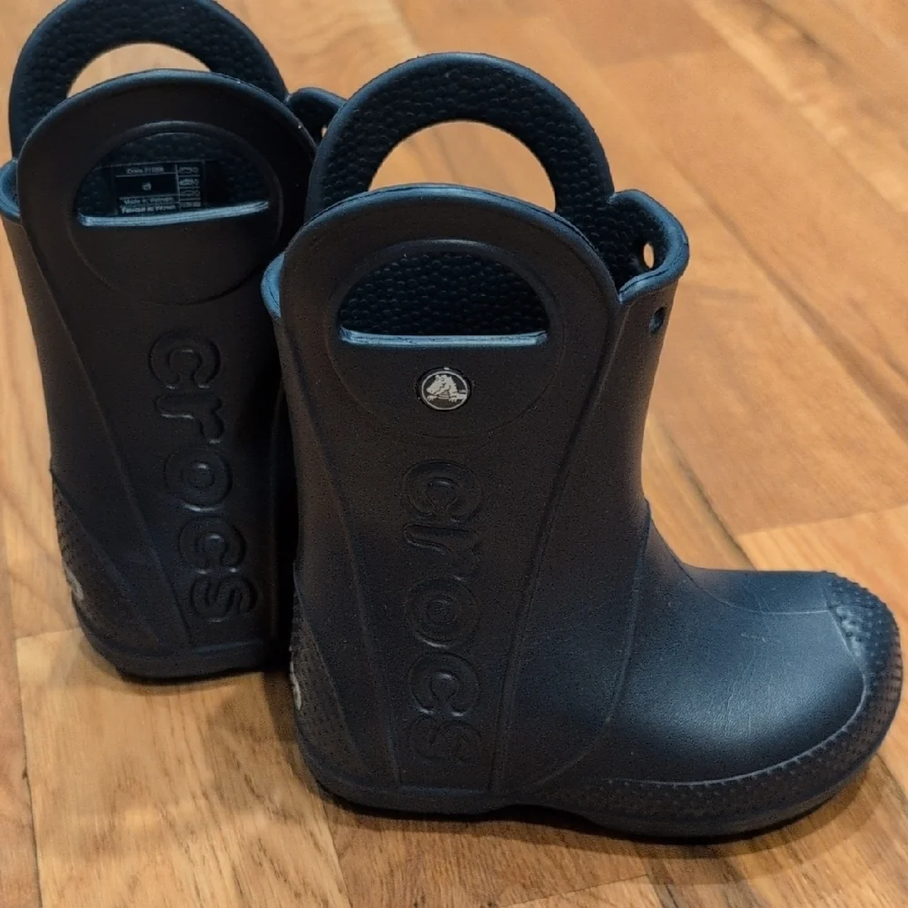 CROCS Kids Black Rain & Snow Boots
